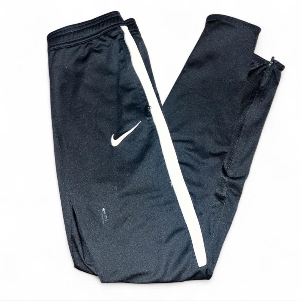 Nike Black Joggers with White Swoosh
